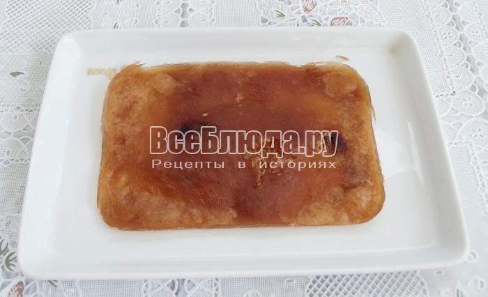 просушить яблочный мармелад