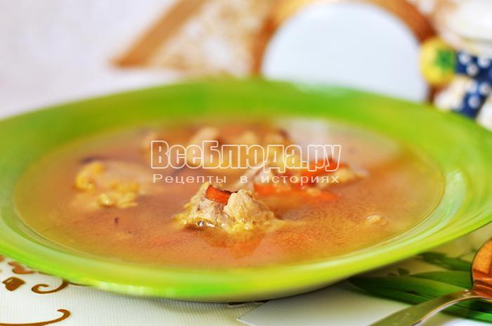 Рецепт горохового супа с мясом