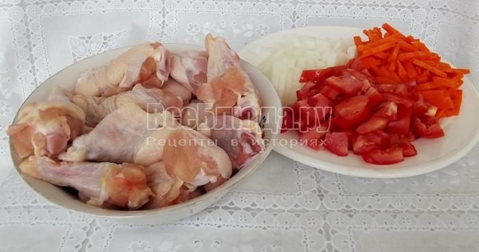 приготовить ингредиенты для жаркого