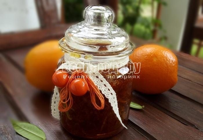 Рецепт вкусного, тягучего апельсинового варенья